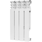 Радиатор биметаллический ROMMER Plus Bm 500 - 4 секции (подключение боковое, цвет белый)