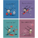 Тетрадь общая 48 листов на скрепке "Добрая девочка"