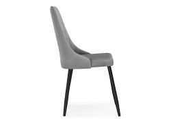 Стул на металлокаркасе Кора темно-серый / черный