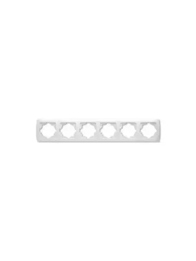 Рамка 6-я горизонтальная белый Viko Carmen