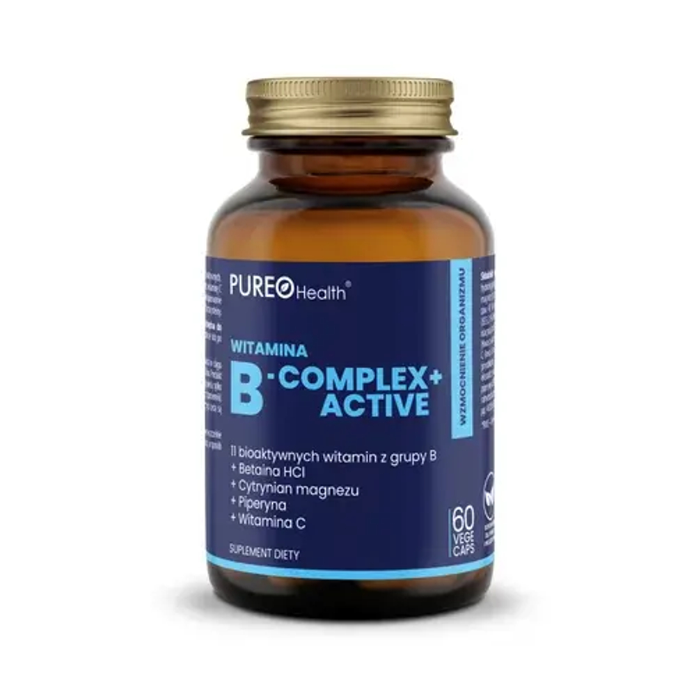 Pureo Health витамин B-Complex+ Active - 60 капсул