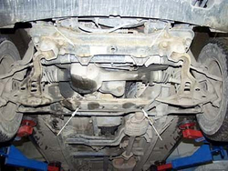 Защита картера двигателя (2,5 мм, сталь) для Suzuki Grand Vitara 1998-2005 (V - 1.6; 2.0; 2.5; 2.7; 2.0D), Suzuki Escudo 1997-2005 (V - 2.7), Chevrolet Tracker 1998-2004 (V - 1.6; 2.0) Sheriff.04.0480