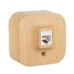 Розетка телефонная RJ11 IP20 дерево Quteo Legrand