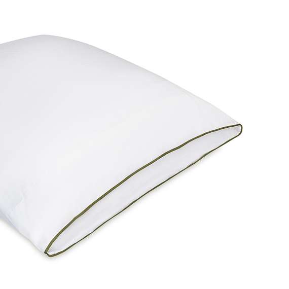 Набор наволочек из сатина из коллекции meditation, olive, 70х70 см