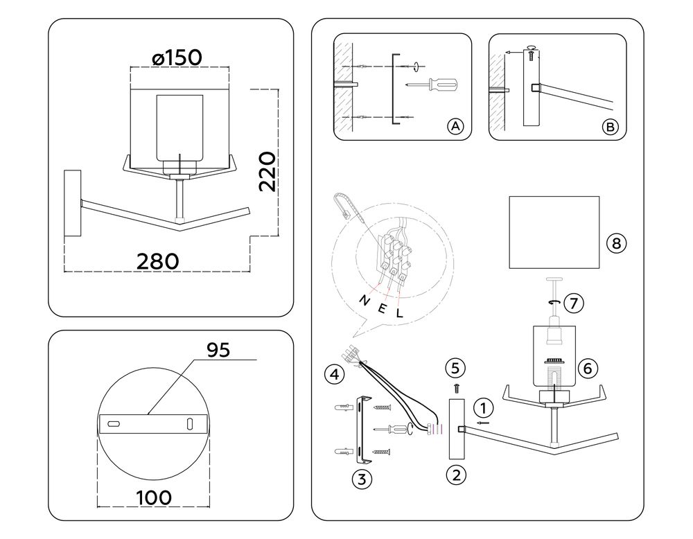 Ambrella Настенный светильник Modern LH57004