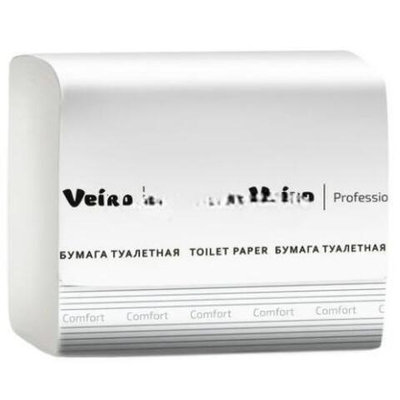 Туалетная бумага для диспенсеров V-слож. 2сл.250л. "Veiro Professional Comfort" (1/30 шт.) ТV201