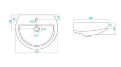 Раковина Santek Аллегро 55