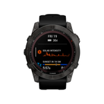 Умные часы Garmin Fenix 7X, 51mm, Sapphire Solar Carbon Gray DLC Titanium with Silicone Black Band (010-02541-11)