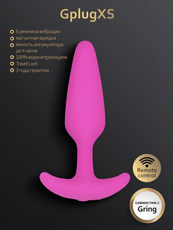 Миниатюрная пробка с вибрацией Gvibe GPlug XS