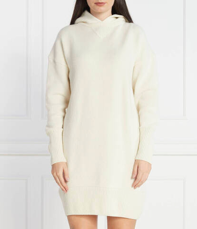 Хлопковое платье Faila BOSS BLACK - кремовый(50501641)