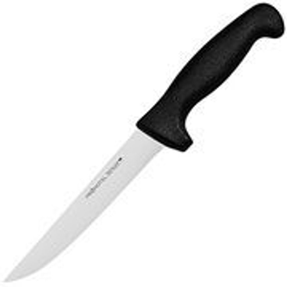 Нож для обвалки мяса «Проотель»; сталь нерж.,пластик; ,L=300/155,B=20мм; металлич. Китай   4071979
