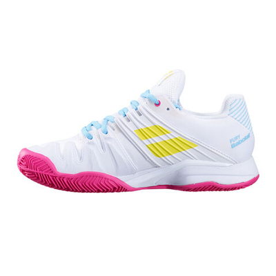 Женские теннисные кроссовки Babolat Propulse Fury Clay Court Shoe Women - White, Multicoloured