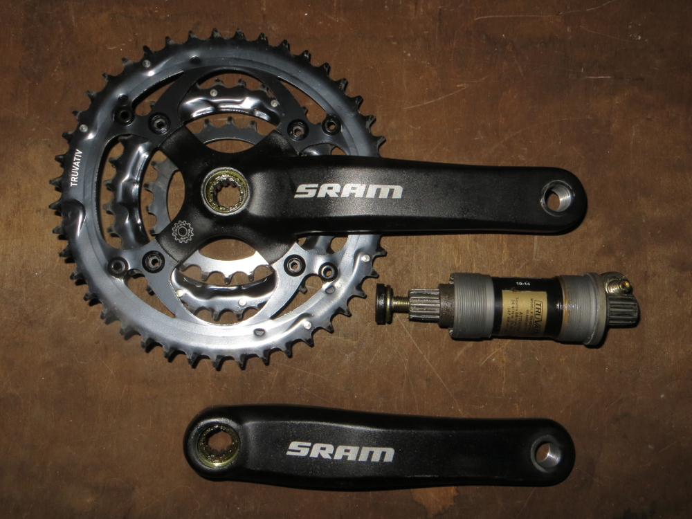 Шатуны с кареткой sram power spline s800
