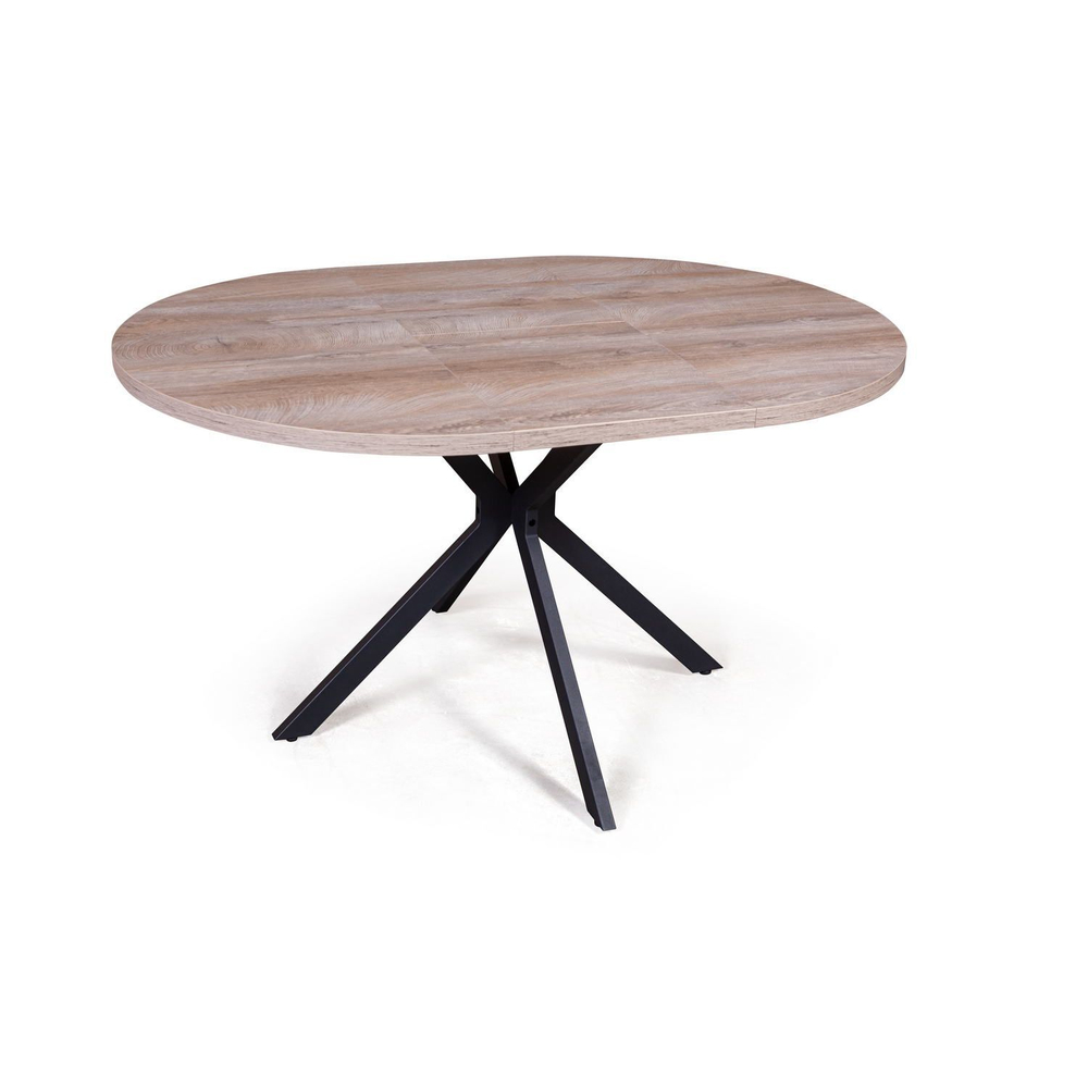 Стол круглый Vegas раздвижной (100+40) дуб эндгрейн