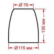 Стекло судового светильника СС-407