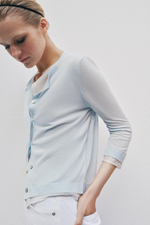 КОНТРАСТНАЯ ВЯЗАННАЯ КУРТКА - ZARA