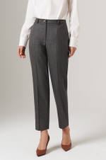 31090 Брюки женские (темно-серый полоска)