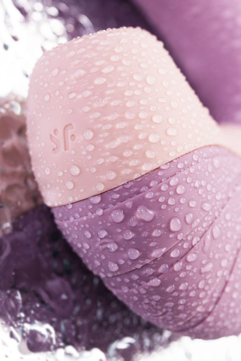 Сиреневый вибратор с вакуумным стимулятором Supernova - 16,9 см.