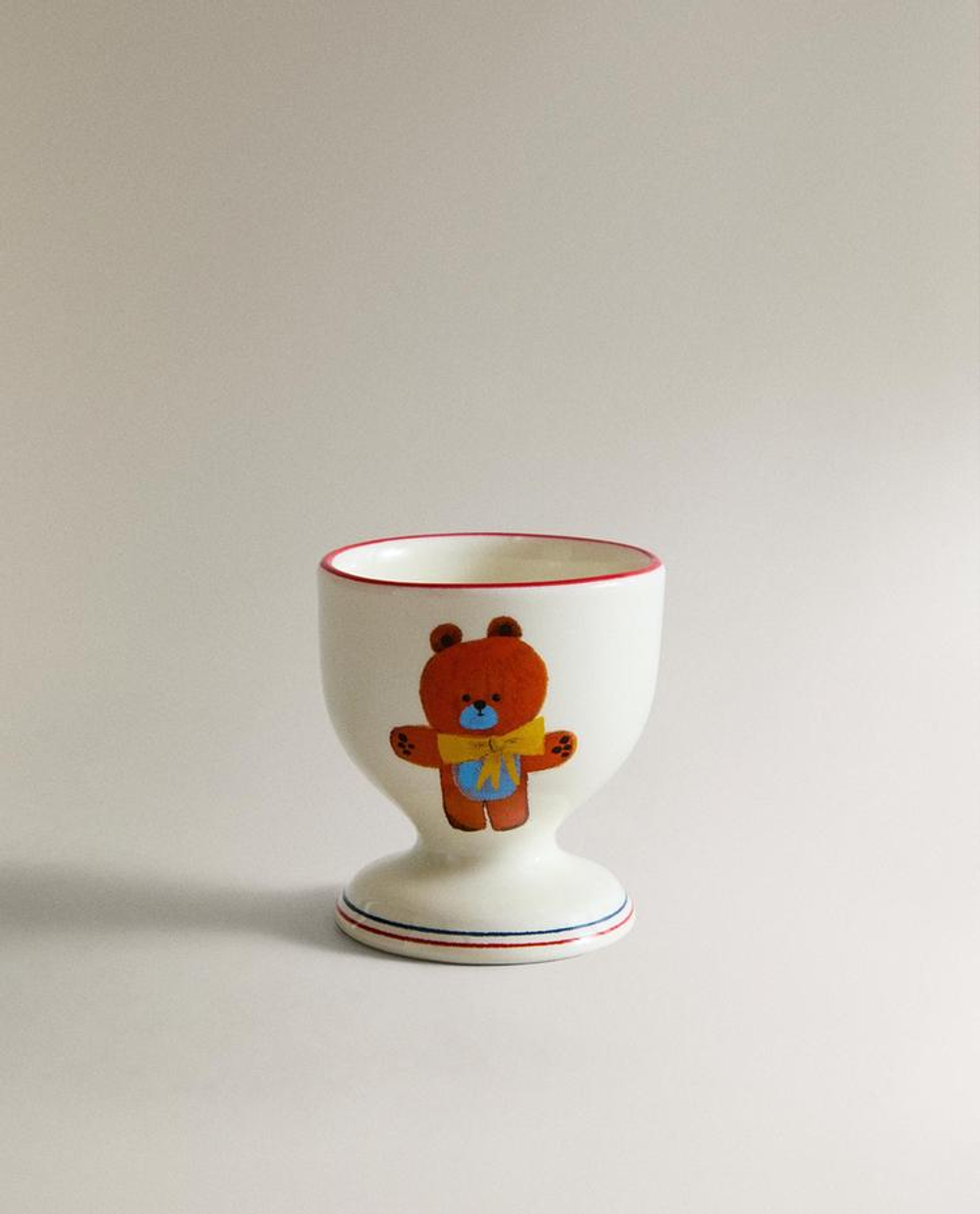 ZARA HOME X THE ANIMALS OBSERVATORY ФАРФОРОВАЯ ПОДСТАВКА ДЛЯ ЯИЦ "МЕДВЕДЬ", РАЗНОЦВЕТНЫЙ