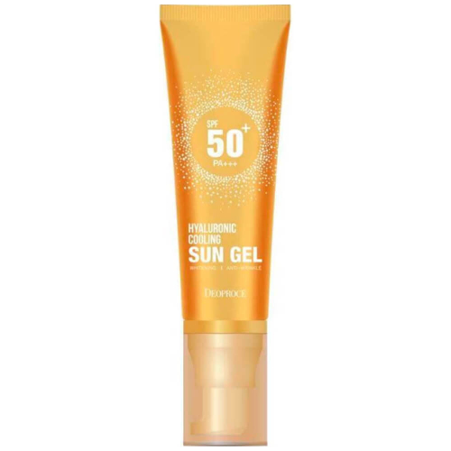 Освежающий солнцезащитный крем Deoproce Hyaluronic Cooling Sun Gel SPF50+ PA+++ 50 г