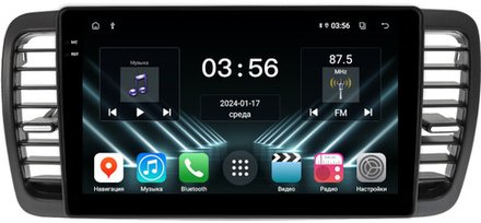 Магнитола для Subaru Legacy 4, Outback 3 2003-2009 (правый руль) - FarCar DX9-3069R монитор 9.5" IPS на Android 13, 4+64Гб, CarPlay