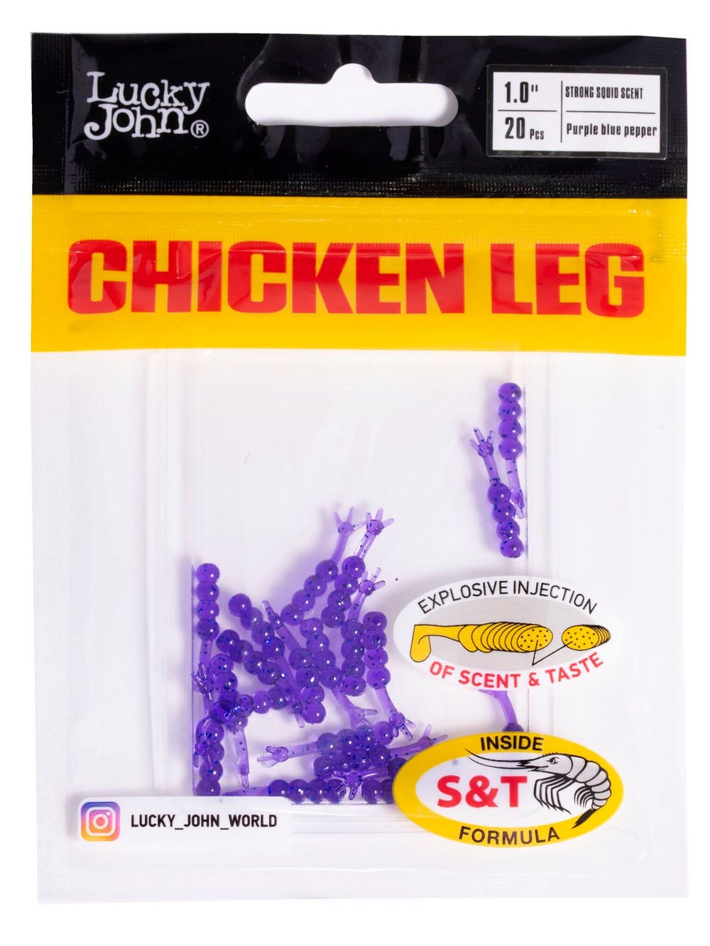 Слаги съедобные искусственные LJ Pro Series Chicken Leg 1,0in (02.54)/S66 20шт.