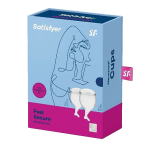 Набор прозрачных менструальных чаш Satisfyer Feel secure Menstrual Cup