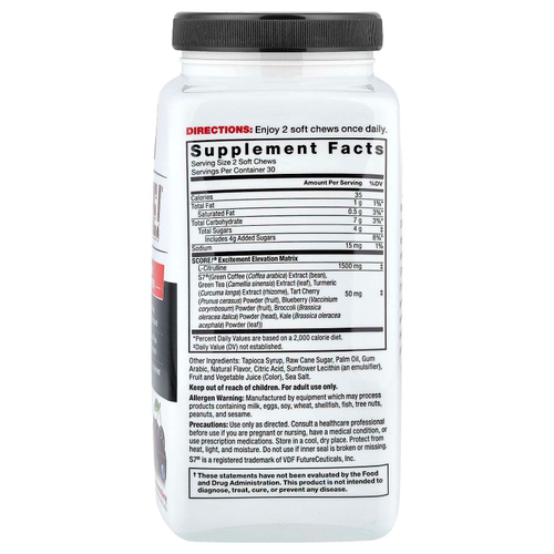 Force Factor, Score!®, быстродействующее средство для повышения либидо, со вкусом ягод, 60 жевательных таблеток