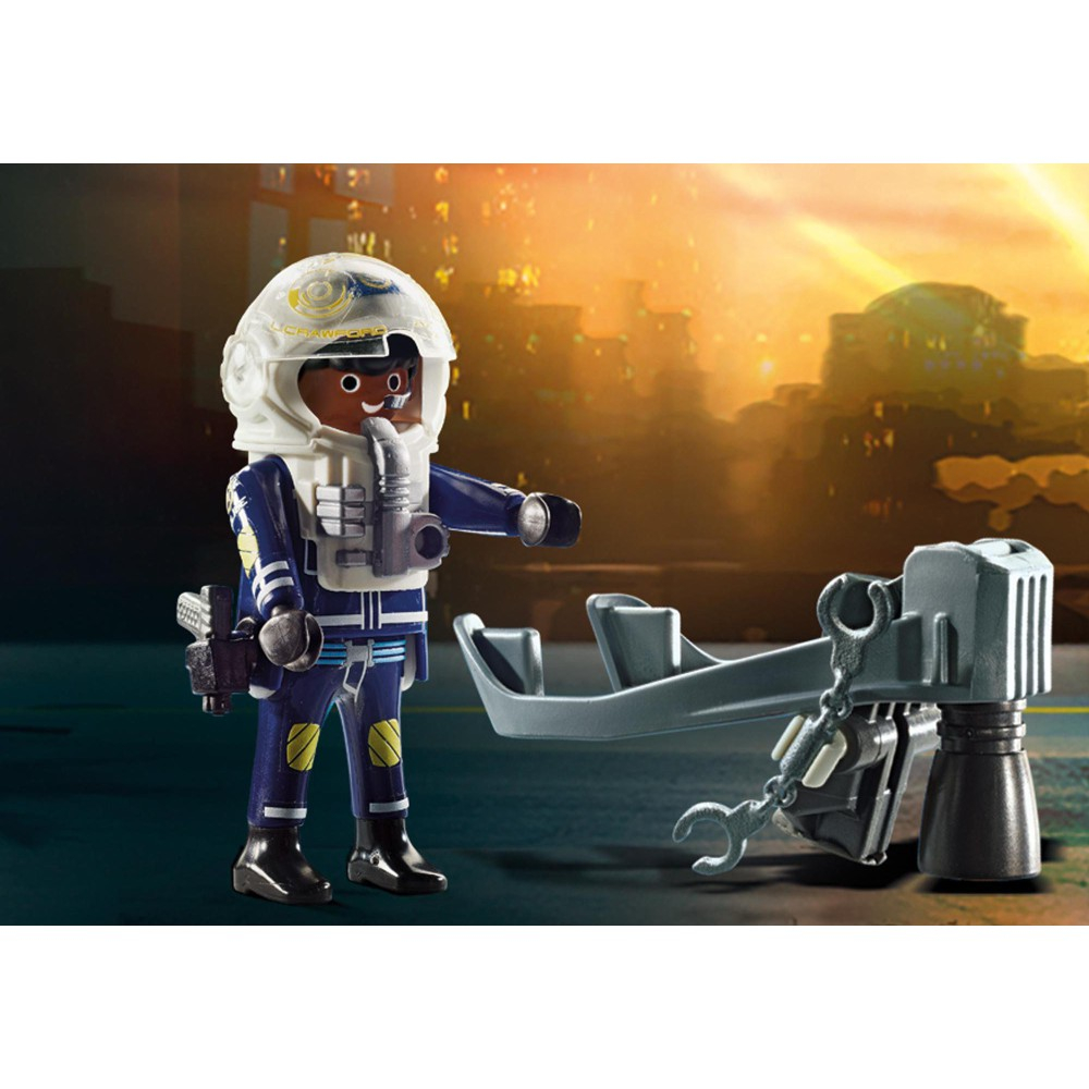 Playmobil - Полицейский реактивный рюкзак: Арест художественного вора 70782