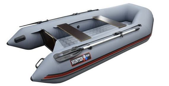 Лодка Хантер 290 ЛН (серый)