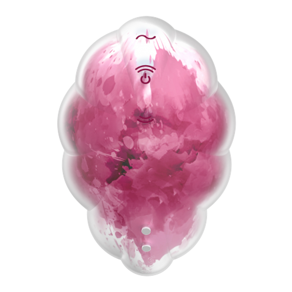 Стимулятор клитора с вибрацией и воздушной стимуляцией Satisfyer Cloud Dancer красно-белый