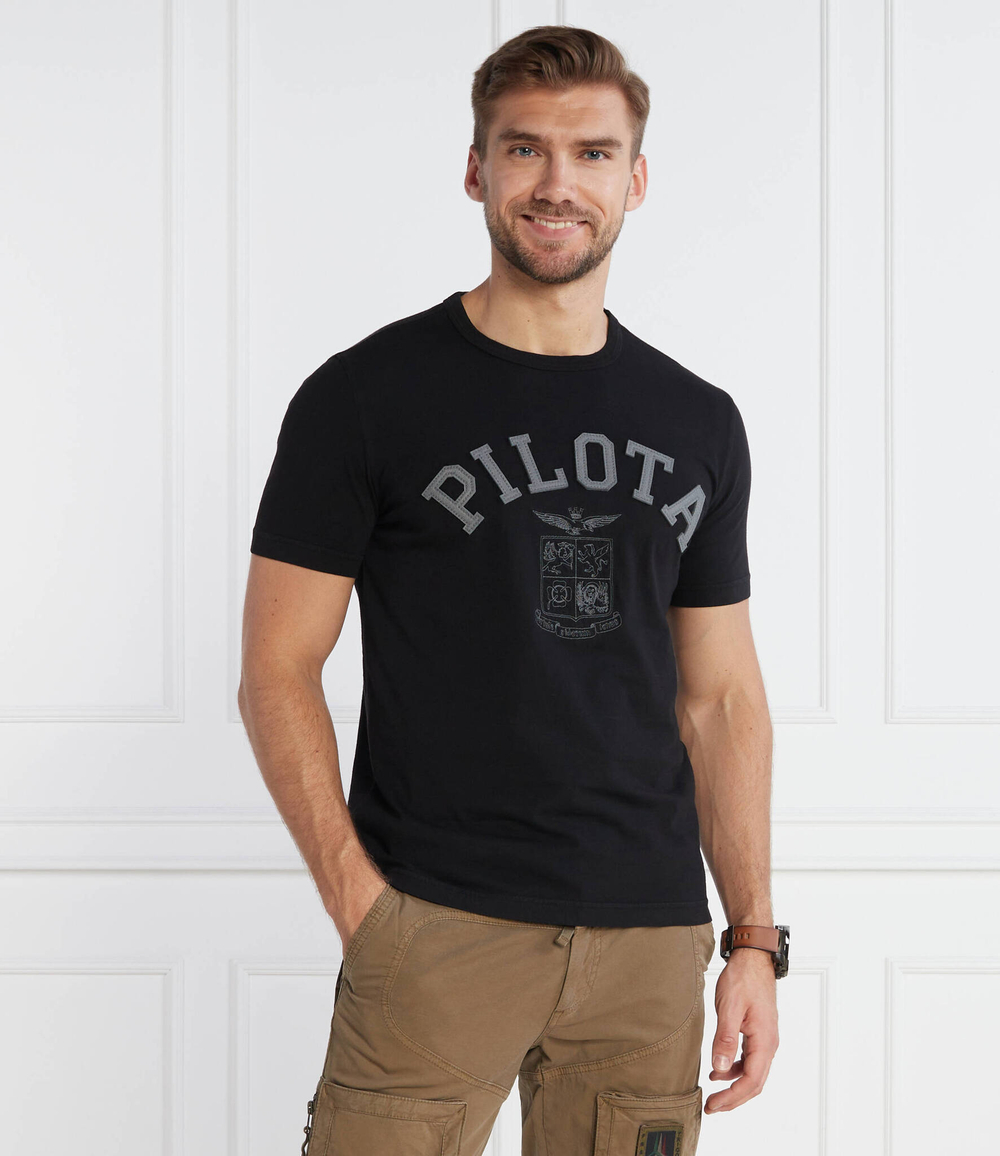 Футболка Aeronautica Militare - черный(TS2137J615)