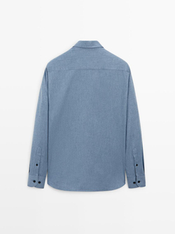 Massimo Dutti Рубашка из 100% хлопка, голубой