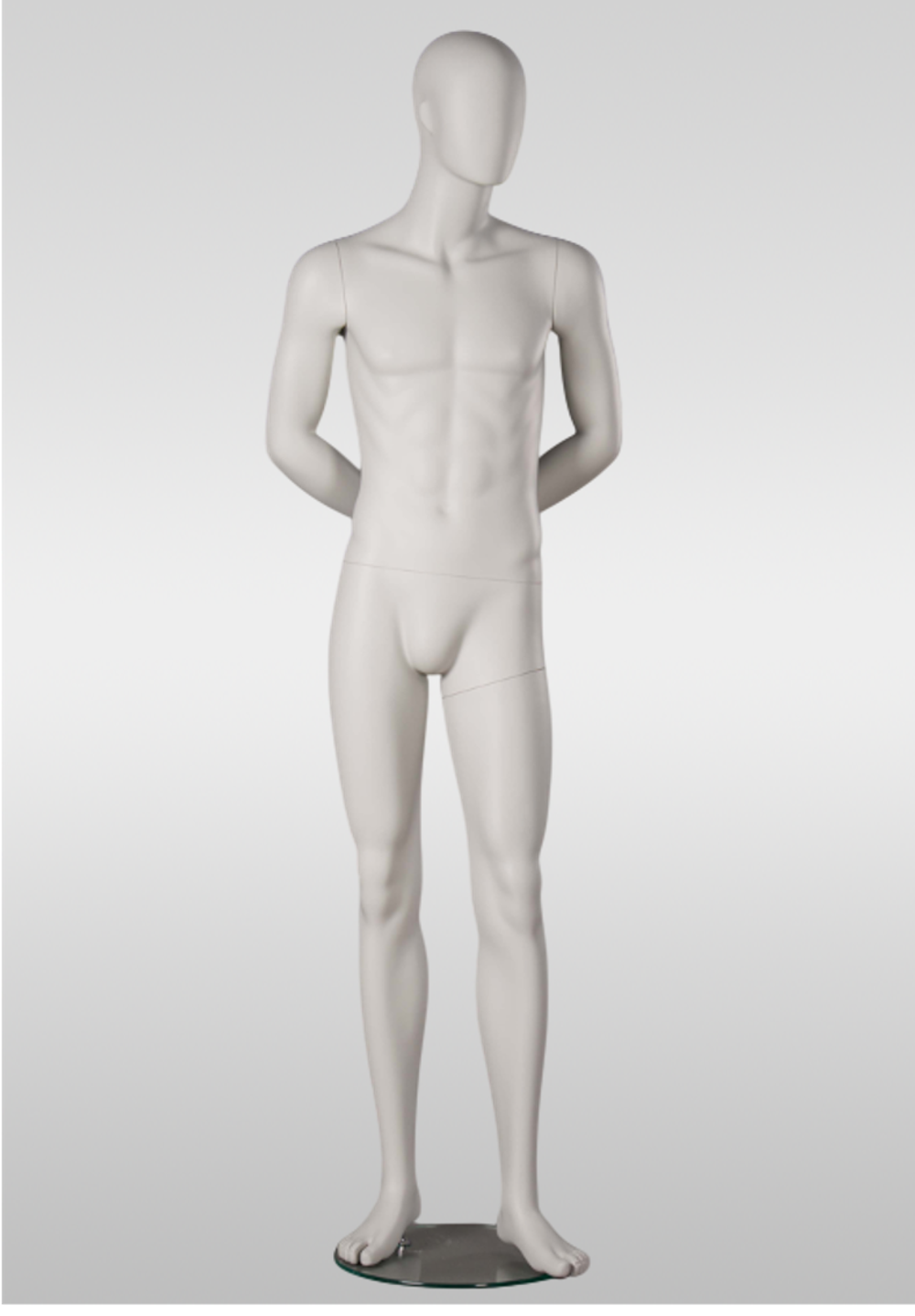 Мужской абстрактный манекен Alex 3/Белый матовый