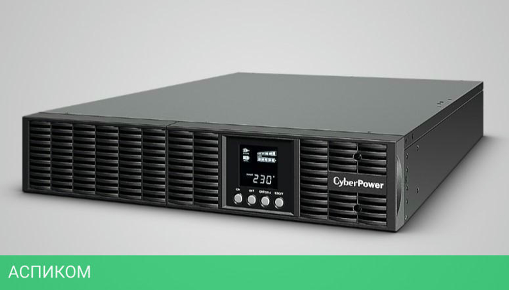 Источник бесперебойного питания Cyberpower 2000VA/1800W черный (OLS2000ERT2U)