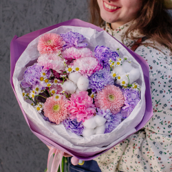 109. Сиреневый дофаминовый букет