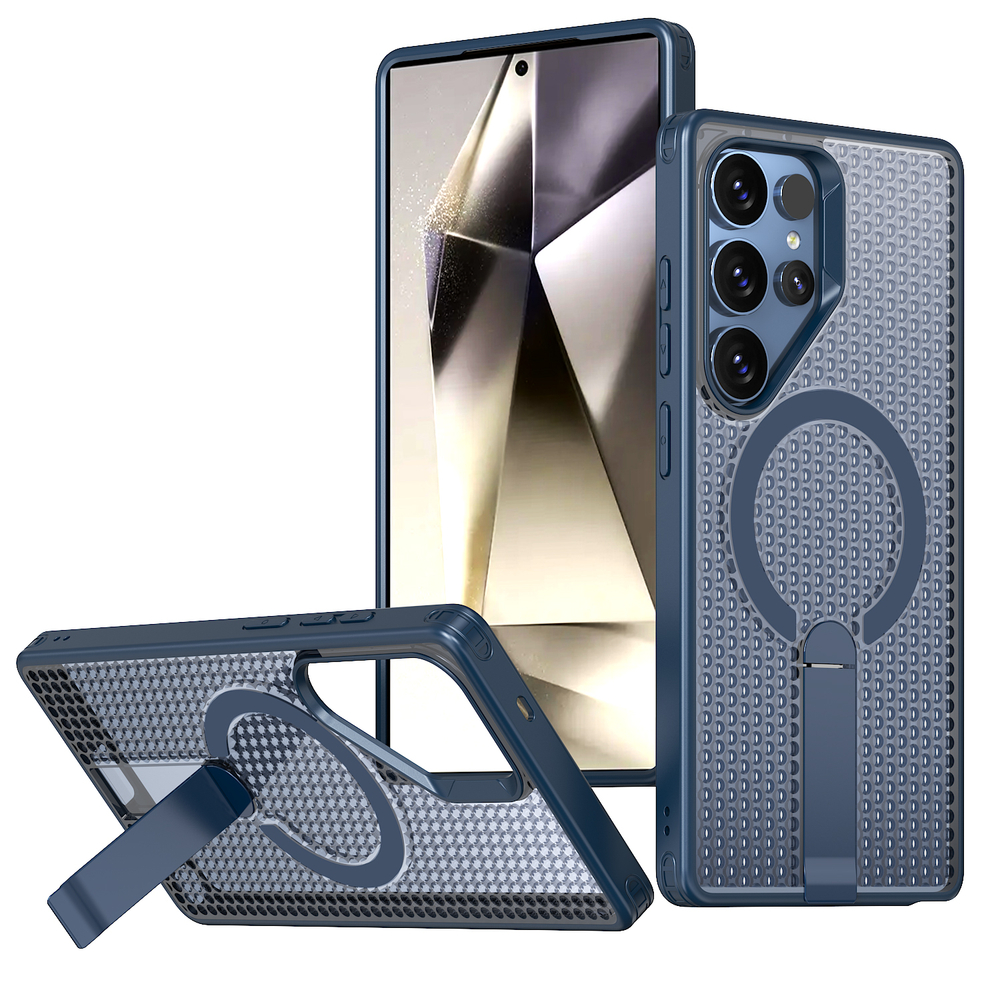 Прозрачный чехол Mesh Pro Magnetic Case для Samsung Galaxy S22 Ultra