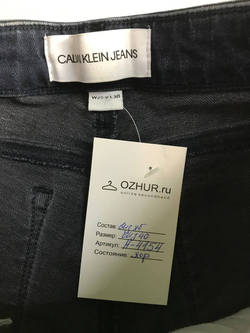 Джинсы Calvin Klein классического кроя, маркировка 25/30, визуально на 40 размер