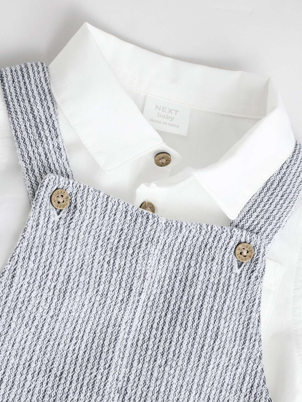 Комбинезон и боди в комплекте для малышей Next E47-398, Серый, Белый