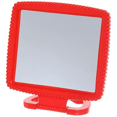 Зеркало настольное «Резное» прямоуг., подвесное 15*14см (Стикер на минивложение 10шт)