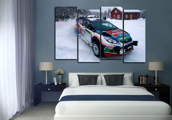 Модульная картина "Зимние ралли"