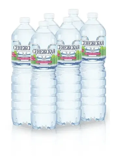 Вода негазированная Сенежская промо-пак, 6 шт х 1,5 л