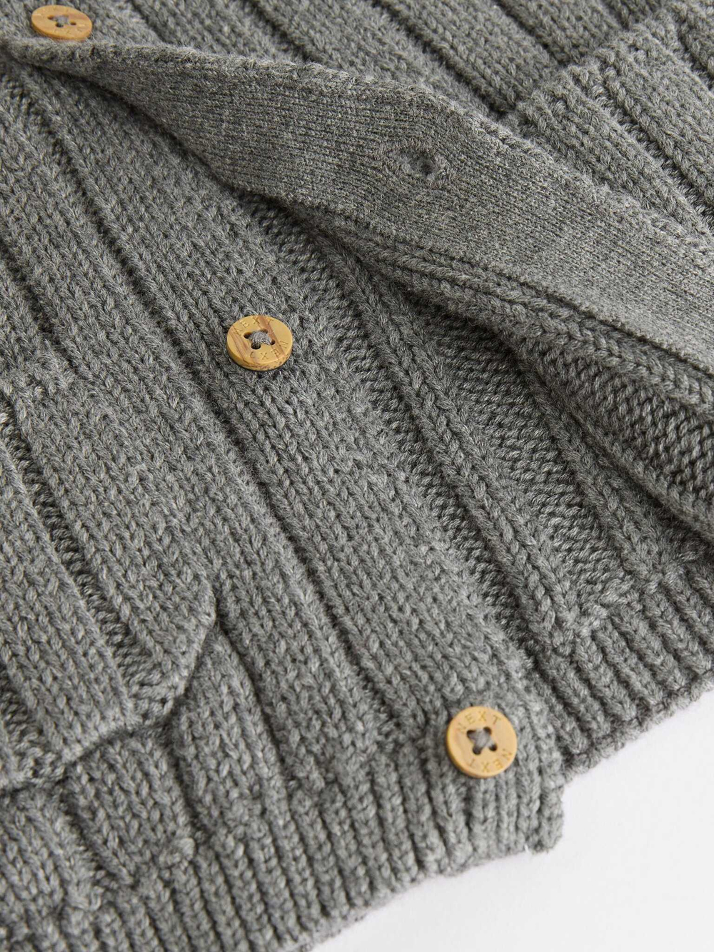 Вязаный кардиган для малышей Next K82-052, Серый