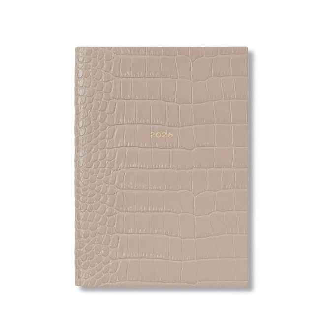 Smythson Ежедневник 2026 Soho Weekly Diary in Mara, Lilac