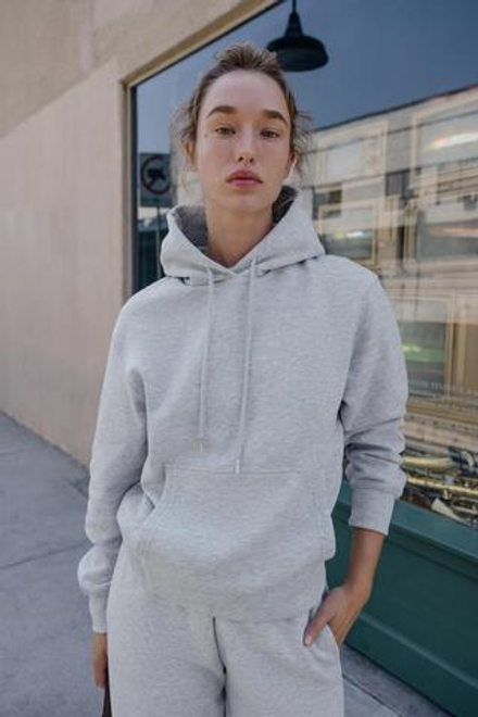 ZARA БАЗОВОЕ ХУДИ, СЕРЫЙ МЕЛАНЖ