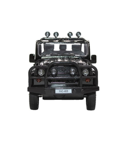 Машина "АВТОПАНОРАМА" УАЗ-469,  1/24,  черный, свет. звук. эффекты, инерция, в/к 22*12*11 см