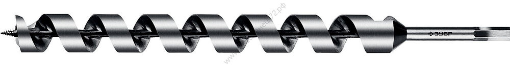 ЗУБР 40x450/360мм, сверло левиса по дереву, шестигранный хвостовик