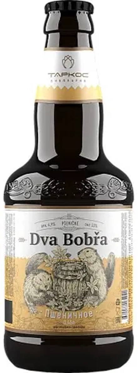 Пиво Таркос Два Бобра Пшеничное / Tarkos Dva Bobra Pshenichnoe 0.45 - стекло