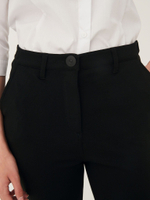 Брюки школьные узкие с высокой талией для девочки Next 832-814, Черный