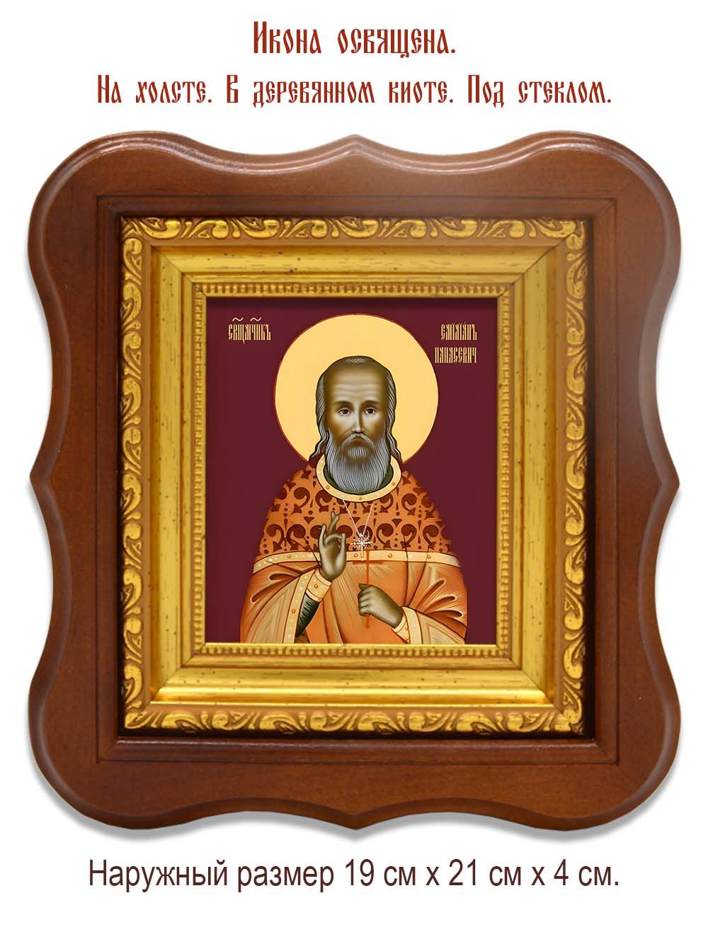 Емилиан Панасевич священномученик, чтец. Икона на холсте.